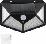 Saulės &scaron;viestuvas 100 LED, juodas