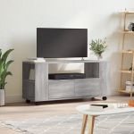 Televizoriaus spintelė vidaXL, 102x34,5x43 cm, pilka