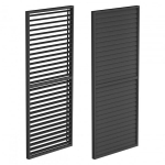 Pergola plok&scaron;tė Mirpol Luxe 90x218 cm antracito spalvos, reguliuojama, aliumininė