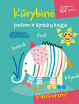 Kūrybinė pie&scaron;imo ir lipdukų knyga. Dramblys