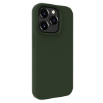 &bdquo;Evelatus Apple iPhone 15 Pro Max Premium Magsafe&ldquo; mink&scaron;tas silikoninis dėklas, tamsiai alyvuogių spalvos