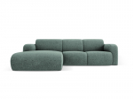 Kairinė sofa Windsor & Co Lola, 250x170x72 cm, &scaron;viesiai žalia