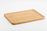 Keturkampis bambukinis padėklas, 24x16x1,5cm