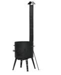 Krosnelė d-36 cm su kaminu (tinka 10 l kazanui) Davr Metall