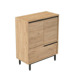 Virtuvės spintelė Asir Asir 75 cm ruda moderni, spintelė su durelėmis, medžio drožlių plok&scaron;tė