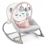 Supamoji kėdė su vibracija kūdikiams Nukido, grey/pink