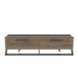 TV staliukas Asir, 163,8x46,8x36,6 cm, rudas/juodas