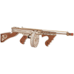 Medinis surenkamas modelis Thompson automatinis pistoletas Robotime, 275 d.
