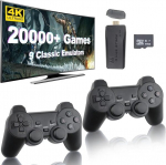 Žaidimų konsolė HappyJoe Plug & Play 20000+ Games, 4K HDMI, 64GB