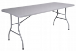 Sulankstomas lauko stalas Fluxar S212, 180cm, pilkas