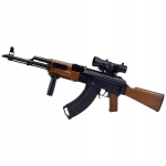 Automatinis ginklas skirtas gelio kamuoliukams Blaster Ak47