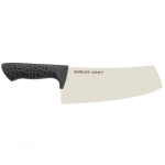 Samura Arny Cleaver virtuvės peilis 208mm AUS-8 Black TPE Pilka patogi rankena HRC 59