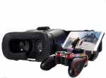Virtualios realybės 3D akiniai ir belaidės Bluetooth 5.0 ausinės ir VR žaidimų pultelis