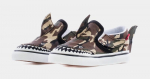 Sportiniai batai berniukams Vans Slip-on Shark VN0A7Q4ZASB1, rudi