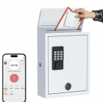 Skaitmeninė pa&scaron;to dėžutė su elektronine spyna, balta