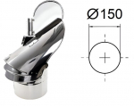 Besisukantis dūmtraukio deflektorius D-150 mm
