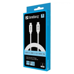SANDBERG USB-C&gtC USB 3.1 G2 100W 1M USB-C Kabelis