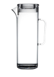 Merlon Tall Jug nedūžtantis plastikinis ąsotis su dangteliu, 1.7 L