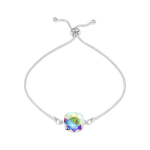 Sidabrinė apyrankė moterims DiamondSky "Glare (Aurora Borealis)"
