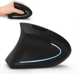 Kairiarankė pelė, vertikali ergonomi&scaron;ka pelė, belaidė 2,4 g USB kairiarankė Ergonomi&scaron;ka vertikali pelė, mažiau triuk&scaron;mo &ndash; juoda