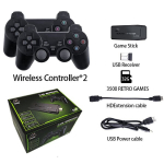 Žaidimų konsolė 4K HD vaizdo žaidimų konsolė Game Stick 4k 10000 Games 2.4G dvigubas belaidis valdiklis Retro TV Game Stick 4 k, Stick 4k 3500 žaidimai