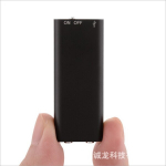 Diktofonas HD mini mp3 micro 4G/8G &scaron;nabždesio įra&scaron;ymo įrenginys balso valdymas USB atmintinė Diktofonas juodas 8GB
