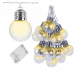 LED girlianda &ndash; &Scaron;ilta geltona &scaron;viesa, Maitinimas baterijomis, 20 LED, Ilgis 3 m