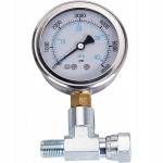 Manometras &ndash; Nerūdijantis korpusas, Tikslumo klasė 2.5, Matavimo ribos 0&ndash;40 MPa, 1/4" tri&scaron;akis