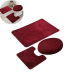 Carpets,Piece Non Slip Bath Mat and Toilet Mat Set, Fast Dry Bathroom Kitchen Mats Soft Comfortable Water Absorbent,