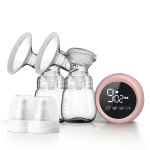 Elektrinis krūties siurblys, be skausmo, bepakopė rankenėlė, HD ekranas, stiprus siurbimas, įkraunamas, be BPA
