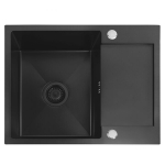 Kriauklė Rea Paul Black + Mai&scaron;ytuvas Virtuvės Fresh Black