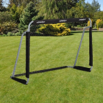 Futbolo vartai 110x150x75cm., pilkos/juodos/baltos spalvos