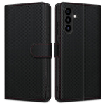 Dėklas su dangteliu Tech-Protect Wallet RS Samsung Galaxy A56 5G Juodas/raudonos, Etui z klapką Tech-Protect Wallet RS Samsung Galaxy A56 5G Black/red