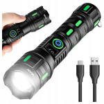 Taktinis įkraunamas žibintuvėlis 1200lm Pro Series VA0365 VAYOX