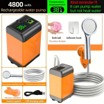 Ne&scaron;iojamas elektrinis du&scaron;o galvutė,  4800 mAh pagrindinė versija Sumanus temperatūros matavimas + pirmojo lygio du&scaron;o galvutė