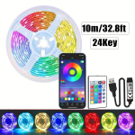 Kosminės USB LED juostos lemputės, 10M / 32,8FT