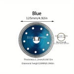 Ypač plonas deimantinis plytelių pjaustymo diskas (125mm/115mm/100mm).,  D125 mm