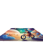 Dviračio &scaron;uniuko dekoratyvinis kilimas, 71 * 99 colių / 180 * 250 cm