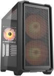 ATX pusiau bok&scaron;to tipo korpusas Cougar MX600 Juoda