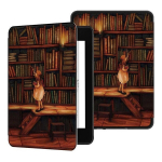 Smart Case grafinis dėklas Kindle Paperwhite 1/ 2/ 3 (Library Girl)