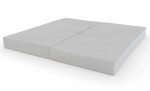 Sulankstomas gimnastikos čiužinys SANRO 100x100x10 cm &scaron;viesiai pilkas, -