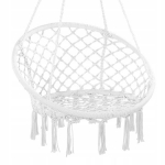 Vevor pakabinamas sūpynių krėslas 800x625x1200mm, i&scaron;laiko iki 150kg, baltas