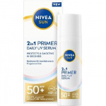 Kasdienis UV veido serumas NiveaSun 2in1 SPF 50+, 30 ml