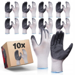 10 porų nitrilinių darbo pir&scaron;tinių M-glove N1001, dydis 9 (l)