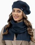 Vivisence moteri&scaron;ka beretė eleganti&scaron;ka, žieminė kepurė &scaron;iltas ir jaukus galvos apdangalas, žiemą ir rudenį &scaron;ilta stora megzta kepurė, klasikinė kepurė moterims, tamsiai mėlyna, vienas dydis, Universalus dydis, Vienas dydis tinka visiems