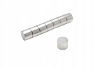 Neodimio magnetas 10x8 mm N38, apvalus, 25 vnt.