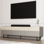 TV staliukas Asir, 180x49x37 cm, pilkas
