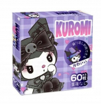 Kuromi rinkinys 60 vnt. vandeniui atsparių lipdukų Sanrio Hello Kitty