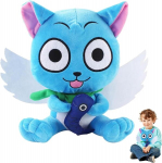 Fairy Tail pliu&scaron;inis žaislas, 26 cm Fairy Tail pliu&scaron;inė lėlė, Fairys Tails katės lėlė, Fairy Tail figūrėlės pliu&scaron;as, Fairy Tail animacinis pliu&scaron;as, Happy Cat pliu&scaron;as, Fairy Tail mink&scaron;tas žaislas, berniukams ir mergaitėms
