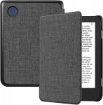 Fintie dėklas, skirtas Tolino Shine Color/shine 5(2024)/shine 4(2022) & Kobo Clara Colour/clara Bw(2024)/clara 2e(2022) Ereader &ndash; itin plonas dėklas su automatiniu užmigdymu/pabudimu ir magnetiniu užsegimu, tamsiai pilkas audinys